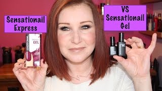 SensatioNail Express Gel Polish VS SensatioNail Gel Polish  Review [upl. by Wash]