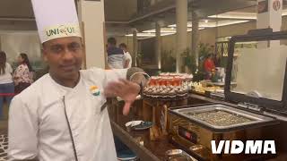 Sunday buffet set up unique resort and Lifestyle valsad  food lovers foodblogging dessertfood [upl. by Adnawuj]