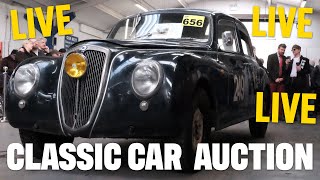 LIVE An incredible selection of classic cars go under the hammer at Anglia Car Auctions April sale [upl. by Gardia]