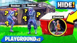 THE GOD HIDING SPOT in Fortnite Battle Royale HIDE amp SEEK Custom Gamemode [upl. by Yemirej]