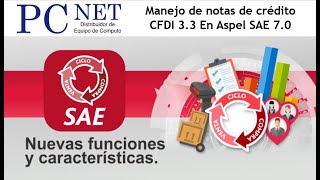 Manejo de notas de crédito CFDI 33 en Aspel SAE [upl. by Macri]