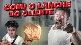 COMI O LANCHE DO CLIENTE  entrega de bike ifood [upl. by Ocirema387]