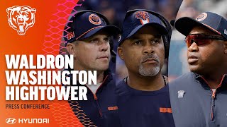 Waldron Washington Hightower on embracing opportunity vs Rams  Chicago Bears [upl. by Sucrad]