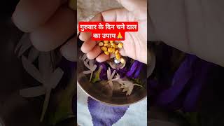 गुरुवार के दिन चने दाल का उपाय🙏 upay motivation viralvideo harharmahadevॐ [upl. by Oinegue]