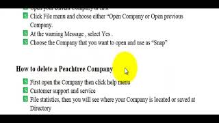 Lesson 05 How to open A Company from Peachtree Start Screen [upl. by Amando362]