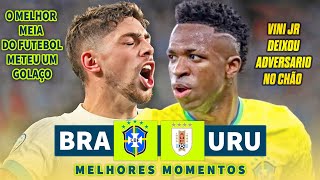 BRASIL X URUGUAI  MELHORES MOMENTOS  ELIMINATÓRIAS DA COPA 2026 [upl. by York]