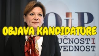 Karolina Vidović Krišto najavila kandidaturu za predsjednicu [upl. by Bradlee436]