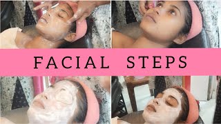 Best facial steps for glowing skin  facial steps  facial step tutorial facial at Parlour [upl. by Lawley]