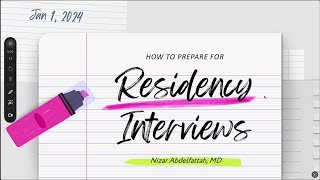 Residency amp Fellowship Interviews  Part 2 [upl. by Notslah]