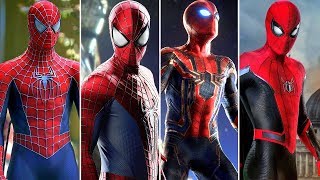 The Evolution of SpiderMan’s Suits in Movies 20022019 [upl. by Leciram]