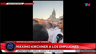 Maximo Kirchner llega a Plaza Congreso para atacar a la Policia y apoyar a subversivos 01 feb 2024 [upl. by Lenna]