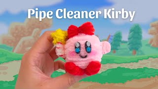 Easy pipe cleaner craft tutorial  Kirby from Nintendo [upl. by Sheba642]