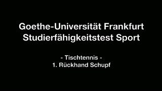 Tischtennis  Rückhand Schupf [upl. by Genet]