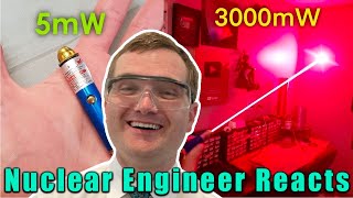 CRAZY POWERFUL LASER KEYCHAINS  Nuclear Engineer Reacts to Styropyro [upl. by Snave]