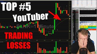 Top 5 YouTuber Live Trading Losses with Reactions [upl. by Esinel588]