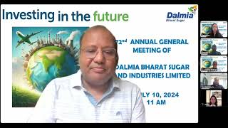 Dalmia Bharat Sugar and Industries Limited  Annual General Meeting 2024 [upl. by Jyoti613]