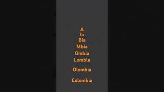 Colombia olombia [upl. by Phelgen]