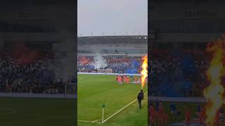 Cliftonville amp Linfield Pyro Irish Cup Final pyro ultras footballfans irishcup flares [upl. by Urian26]