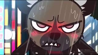 Aggretsuko  All Haida moments Eng sub [upl. by Repinuj]