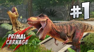 Primal Carnage Extinction  Part 1  TRex Squad [upl. by Nnylahs398]