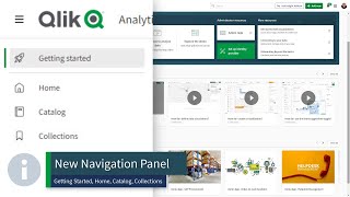 New Qlik Cloud  Qlik Sense SaaS Hub UI Change  Quick Demo  Navigation Panel Update [upl. by Ardnalac13]