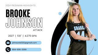 Brooke Johnson – Freshman Highlights 2024 [upl. by Piero]