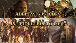 The Best Introduction I Could Make to The Adeptas Custodes  Adeptus Custodes  Warhammer 40k  Lore [upl. by Vachill848]