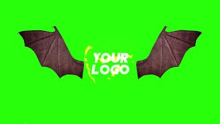 Demonic Fire Logo green screen  green screen video  Demonic Fire Logo [upl. by Cogan]