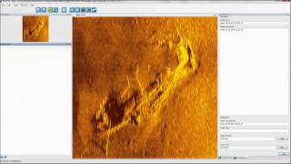 EIVA NaviSuite  Sidescan surveys  Sidescan waterfall in NaviScan SonarDisplay with targets [upl. by Ressan]