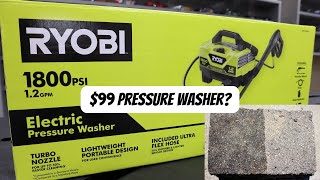 Best Cheap Pressure Washer for 99  Ryobi Electric Pressure Washer RY141802 [upl. by Arlan]