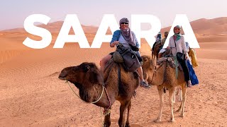 Conhecemos o DESERTO DO SAARA com direito a passeio de DROMEDÁRIO e QUADRICICLO 🇲🇦 [upl. by Allanson]