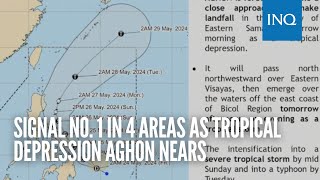 Signal No 1 in 4 areas as Tropical Depression Aghon nears [upl. by Elkin]