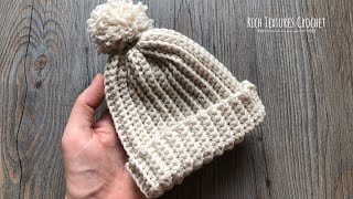 Easy Childrens Crochet Hat Pattern [upl. by Nidak]