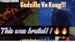 They Bodied Themselves Smoove Reacts Godzilla Vs King KongEpic Rap Battles of HistoryReaction [upl. by Ginevra]