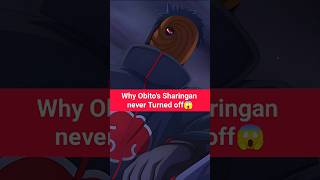 Why obitos sharingan never turned off 🤔obitofacts narutofacts narutoshippudenfacts animefacts [upl. by Des]