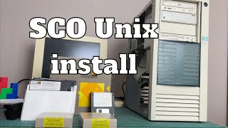 SCO Unix OpenServer 5 install on the Siemens [upl. by Ardolino22]