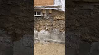 Shoring walls and underpinning are complete excavation shoring underpinning footings cocnrete [upl. by Pollack]