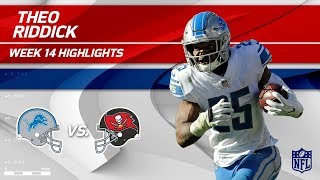 Theo Riddicks Double TD Day vs Tampa Bay  Lions vs Buccaneers  Wk 14 Player Highlights [upl. by Suired843]