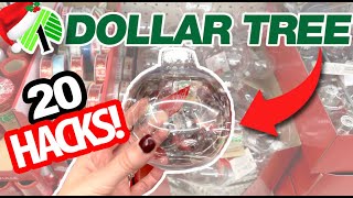 🎄20 BEST 1 Dollar Tree CLEAR ORNAMENT HACKS for Christmas [upl. by Ahcropal]