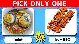 Filipino Food Challenge Pick One Kick One – Which Would You Choose [upl. by Girvin]