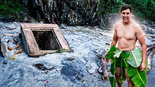 LARGADOS E PERDIDOS FIZ UM BUNKER PARA SOBREVIVER NA PRAIA [upl. by Sanbo851]