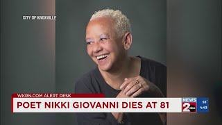 Nikki Giovanni renowned poet from Knoxville dies at 81 Reports [upl. by Rowe]