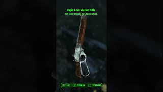 Rapid is the best Legendary effect to get on a lever action rifle feels fast and fun fallout4 [upl. by Ihteerp91]