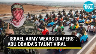 Hamas Abu Obaida Taunts Israeli Diaper Army Netizens Join In As Gaza War Rages On  Viral [upl. by Chin]