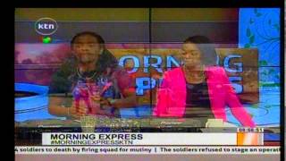 Morning Express Host Edith Kimani Dance with DJ Genius in Studio [upl. by Ecyak953]