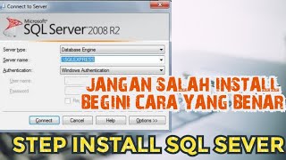 cara install sql server full version step by step [upl. by Nylinej]