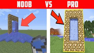 Noob vs Pro creating Portals to different Dimensions [upl. by Elleirb]