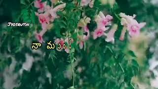 nuvve na shwaasa song whatsapp status by jyosruthi [upl. by Mariann]