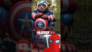 Superheroes But slow loris💥MarvelampDc All Character marvel avengers slowloris shortvideoviral [upl. by Booma]