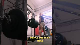 Martwy ciąg sumo bumpery 155kg deadlift [upl. by Yraeg988]